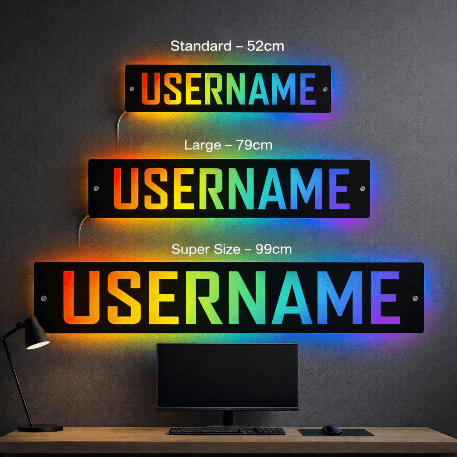 Personalised LED Username Sign | Gaming Decor | Streaming | Twitch The Crafty Bonobo LED Signs 4