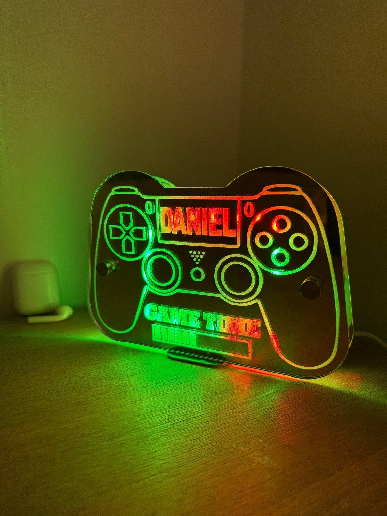 Personalised LED Game Controller Sign – Custom Name Gamer Light for Bedroom or Gaming Setup The Crafty Bonobo 6