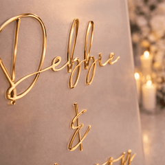 Luxury Frosted Welcome Wedding Sign | Mirror Wedding Decor C The Crafty Bonobo Wedding Decor 7