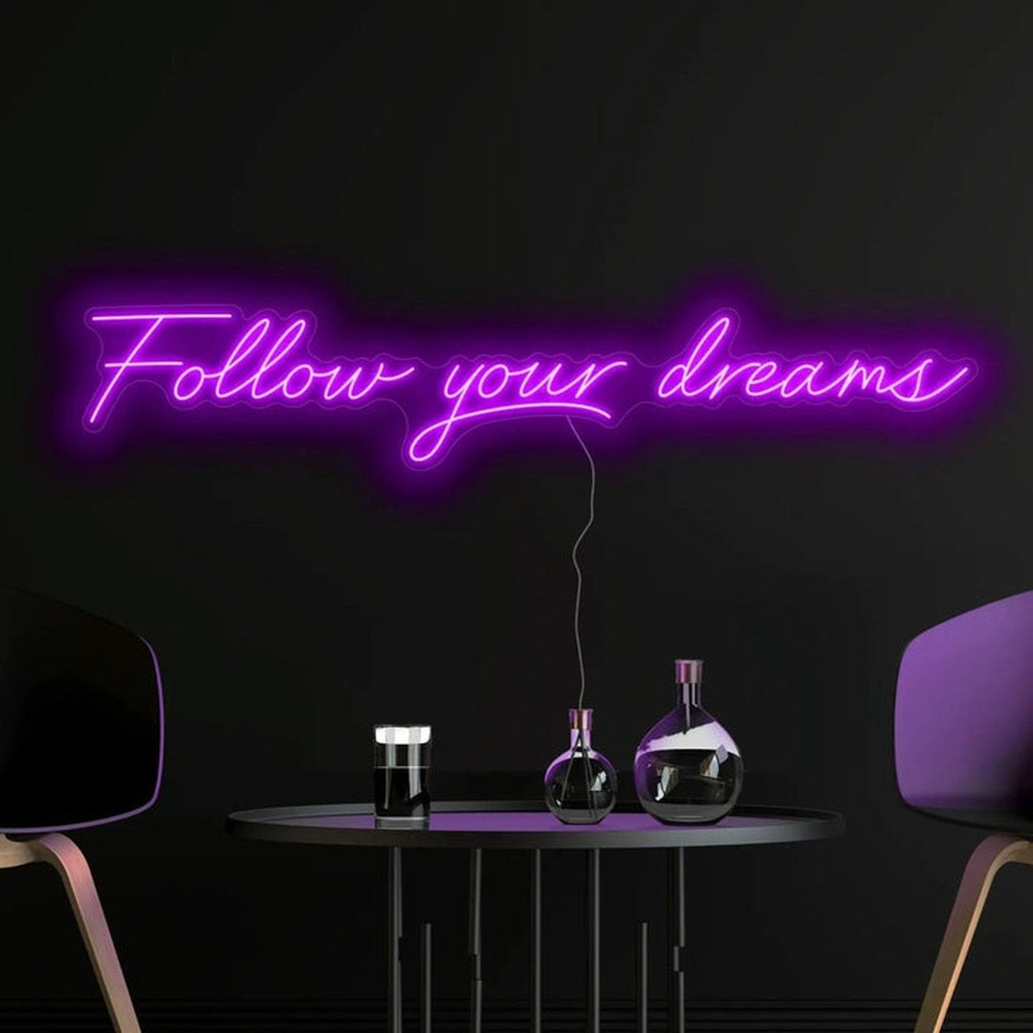 Follow Your Dreams Neon Sign The Crafty Bonobo Neon Sign 1
