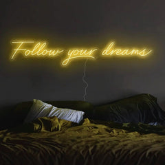 Follow Your Dreams Neon Sign The Crafty Bonobo Neon Sign 3