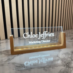 Personalised LED Acrylic Desk Name Sign