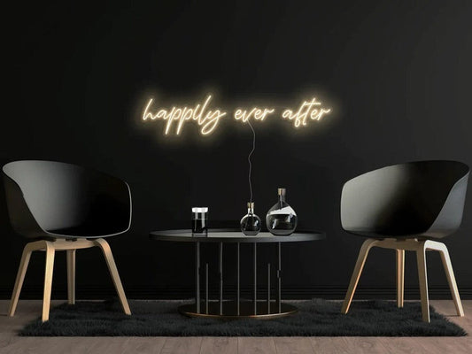 Happily Ever After Neon Sign | Wedding Neon | Wedding Decor The Crafty Bonobo Neon Sign 1