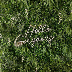 Hello Gorgeous Neon Sign The Crafty Bonobo Neon Sign 3
