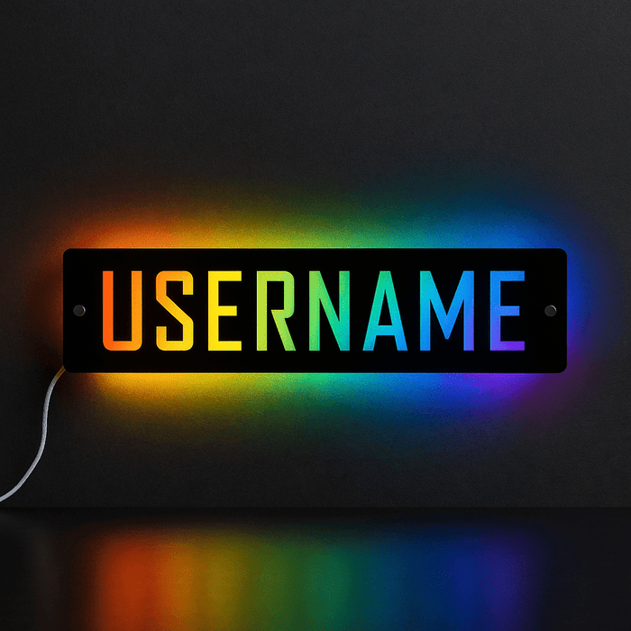 Personalised LED Username Sign | Gaming Decor | Streaming | Twitch The Crafty Bonobo LED Signs 1