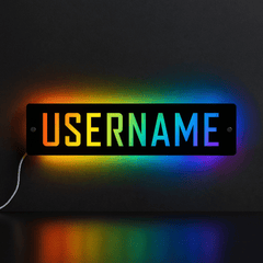 Personalised LED Username Sign | Gaming Decor | Streaming | Twitch The Crafty Bonobo LED Signs 1