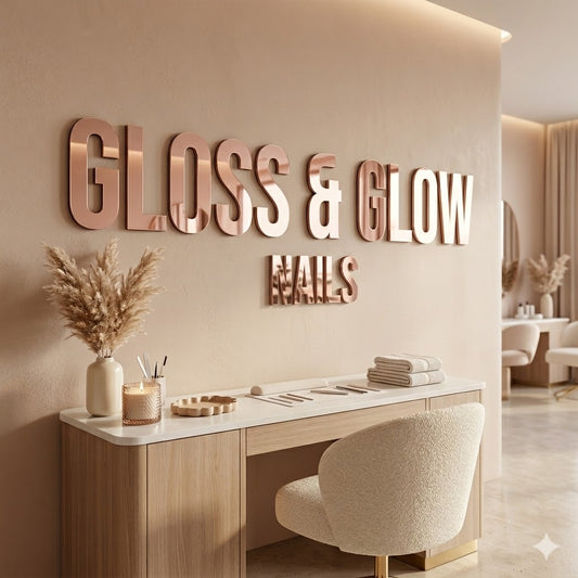 Personalised Business Logo Sign - Salon | Aesthetics | Brows | Lashes