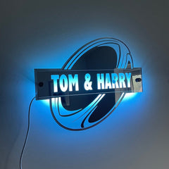 LED Rugby Name Mirror The Crafty Bonobo LED Mirror Sign 2
