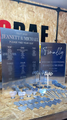 Luxury Wedding Seating Plan | Mirror Wedding Decor The Crafty Bonobo Wedding Decor 5