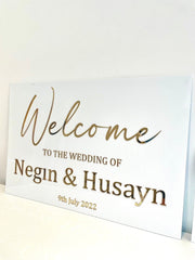 Luxury Welcome Wedding Sign | Wedding Decor The Crafty Bonobo Wedding Decor 1