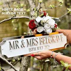 Personalised Couple Street Sign – MR & MRS – Custom Wedding & Anniversary Gift The Crafty Bonobo Street Sign 11