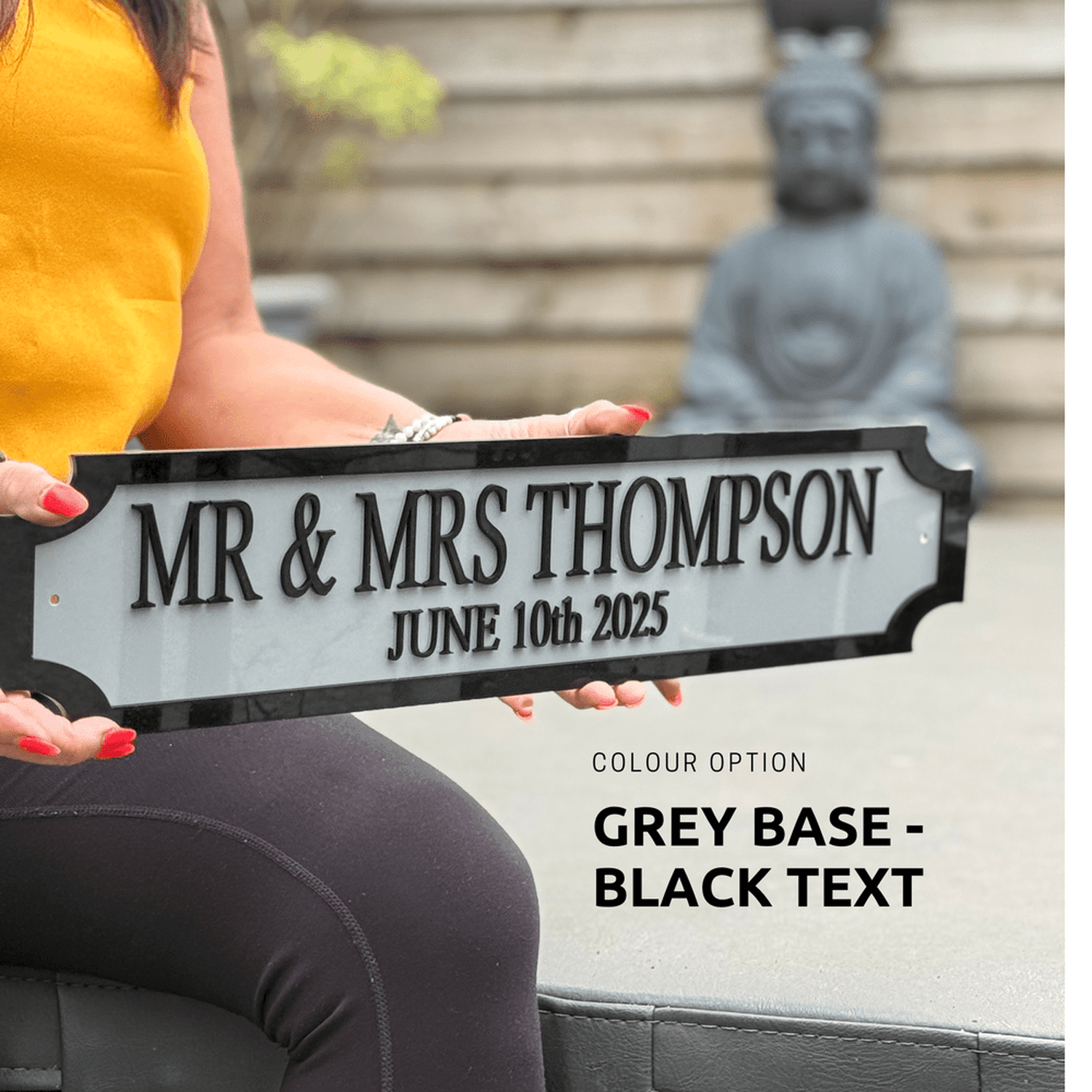 Personalised Couple Street Sign – MR & MRS – Custom Wedding & Anniversary Gift The Crafty Bonobo Street Sign 12