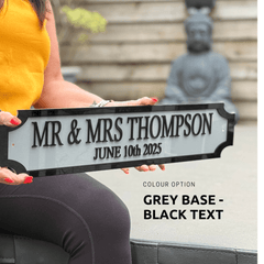 Personalised Couple Street Sign – MR & MRS – Custom Wedding & Anniversary Gift The Crafty Bonobo Street Sign 12