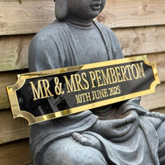 Personalised Couple Street Sign – MR & MRS – Custom Wedding & Anniversary Gift The Crafty Bonobo Street Sign 2