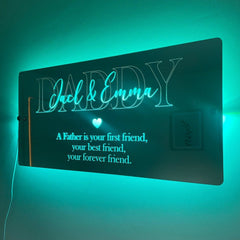 Personalised LED Daddy Mirror | Gifts For Dad | Father’s Day The Crafty Bonobo LED Mirror Sign 8