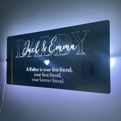 Personalised LED Daddy Mirror | Gifts For Dad | Father’s Day The Crafty Bonobo LED Mirror Sign 10