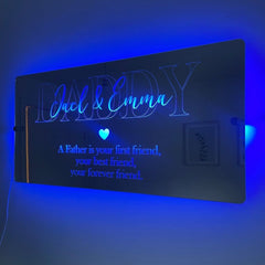 Personalised LED Daddy Mirror | Gifts For Dad | Father’s Day The Crafty Bonobo LED Mirror Sign 11