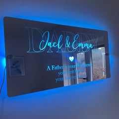 Personalised LED Daddy Mirror | Gifts For Dad | Father’s Day The Crafty Bonobo LED Mirror Sign 7