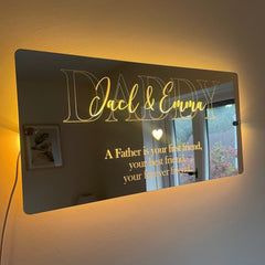 Personalised LED Daddy Mirror | Gifts For Dad | Father’s Day The Crafty Bonobo LED Mirror Sign 4