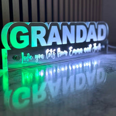 ✨ Personalised LED Mirror Name Sign – Father’s Day Gift from the Kids The Crafty Bonobo The Crafty Bonobo 