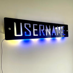 Personalised LED Username Sign | Gaming Decor | Streaming | Twitch The Crafty Bonobo LED Signs 10