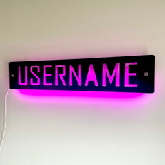 Personalised LED Username Sign | Gaming Decor | Streaming | Twitch The Crafty Bonobo LED Signs 3