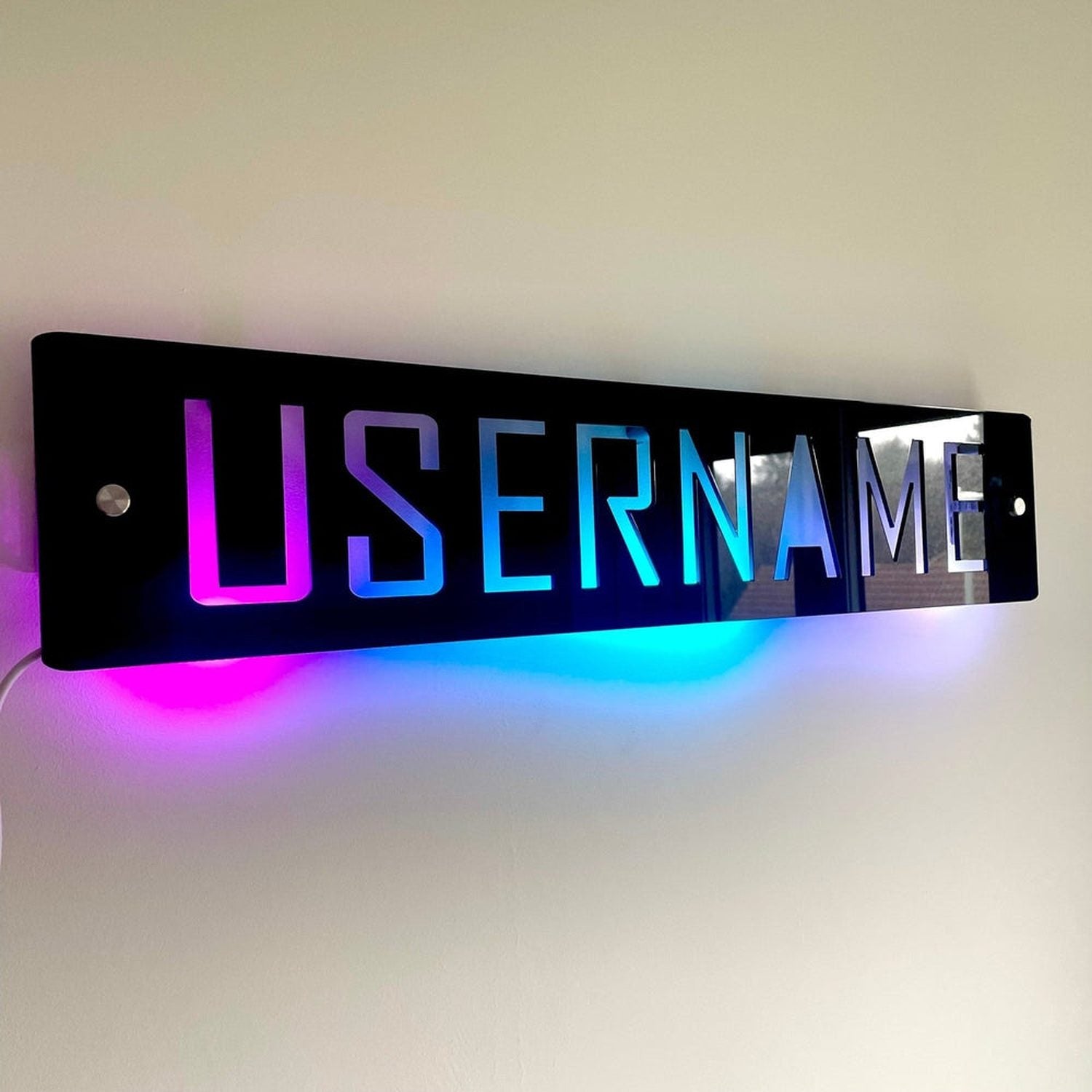 Personalised LED Username Sign | Gaming Decor | Streaming | Twitch The Crafty Bonobo LED Signs 6