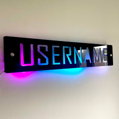 Personalised LED Username Sign | Gaming Decor | Streaming | Twitch The Crafty Bonobo LED Signs 6