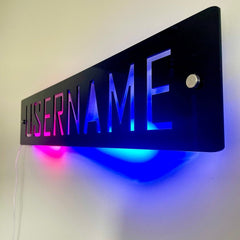 Personalised LED Username Sign | Gaming Decor | Streaming | Twitch The Crafty Bonobo LED Signs 12