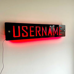 Personalised LED Username Sign | Gaming Decor | Streaming | Twitch The Crafty Bonobo LED Signs 8