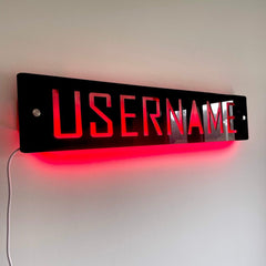 Personalised LED Username Sign | Gaming Decor | Streaming | Twitch The Crafty Bonobo LED Signs 11