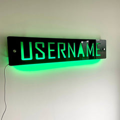 Personalised LED Username Sign | Gaming Decor | Streaming | Twitch The Crafty Bonobo LED Signs 5
