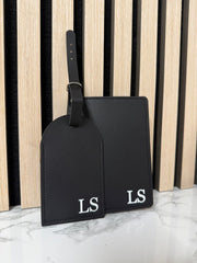 Personalised Leather Luggage Tag & Passport Holder Set – Custom Initials Travel Gift The Crafty Bonobo Travel accessories 5