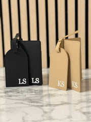 Personalised Leather Luggage Tag & Passport Holder Set – Custom Initials Travel Gift The Crafty Bonobo Travel accessories 8