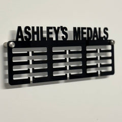 Personalised Medal Holder – Custom Acrylic Sports Medal Hanger | Running, Gymnastics, Football, Martial Arts & More | Wall-Mounted with Chrome Fixings The Crafty Bonobo Medal Holder 1
