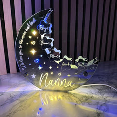 Personalised Moon & Stars LED Mirror Light – Perfect Mother’s Day Gift The Crafty Bonobo LED Mirror Sign 8