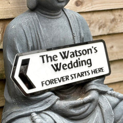 Personalised Wedding Direction Sign – Custom | 3D | Waterproof The Crafty Bonobo Street Sign 5