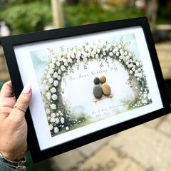 Personalised Wedding Pebble Art Frame – “On Your Wedding Day” Gift The Crafty Bonobo 7