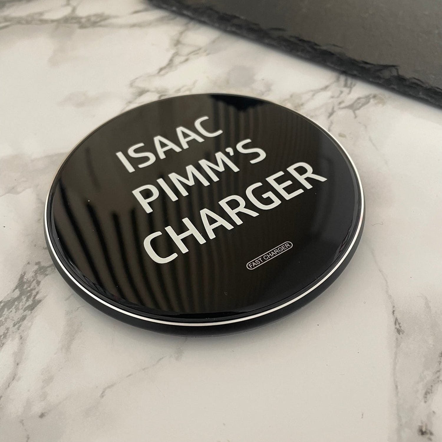 Personalised Wireless Charger – Custom Name Engraved 15W Fast Charging Pad with LED Glow – Qi-Compatible for iPhone, Samsung & More The Crafty Bonobo Phone accessories 6
