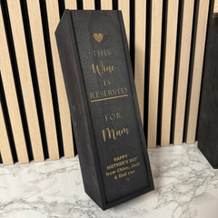 Personalised Wooden Wine Gift Box for Weddings, Birthdays & Anniversaries The Crafty Bonobo The Crafty Bonobo Wine box