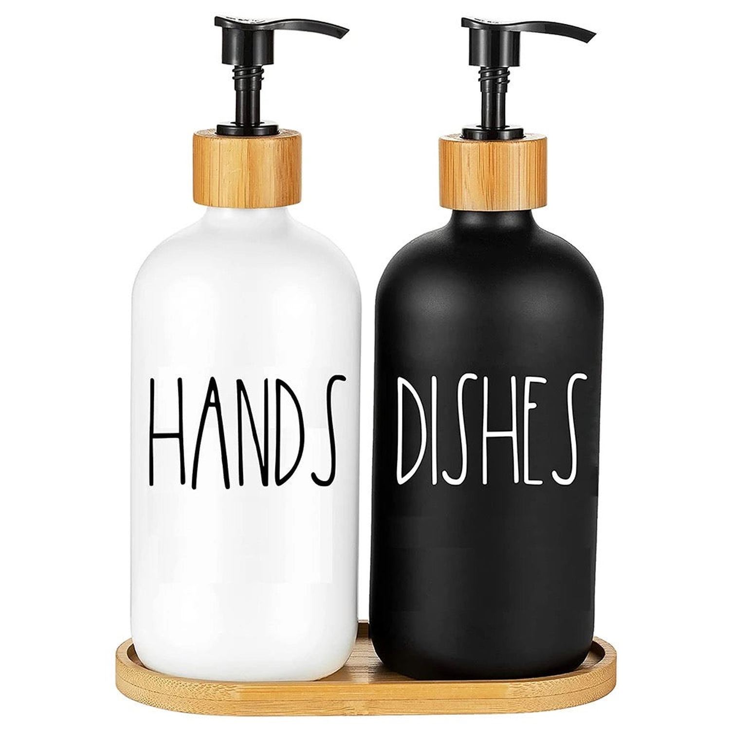Refillable Glass Soap Dispenser Set The Crafty Bonobo 2