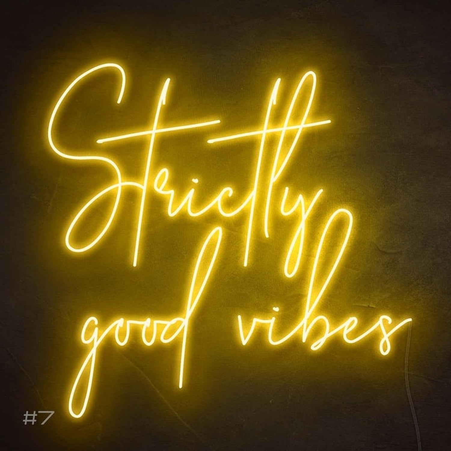 Strictly Good Vibes Neon Sign The Crafty Bonobo Neon Sign 3