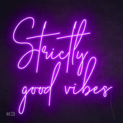 Strictly Good Vibes Neon Sign The Crafty Bonobo Neon Sign 6