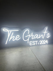 Surname Neon Sign | Wedding Neon Sign | Wedding Decor The Crafty Bonobo Neon Sign 2