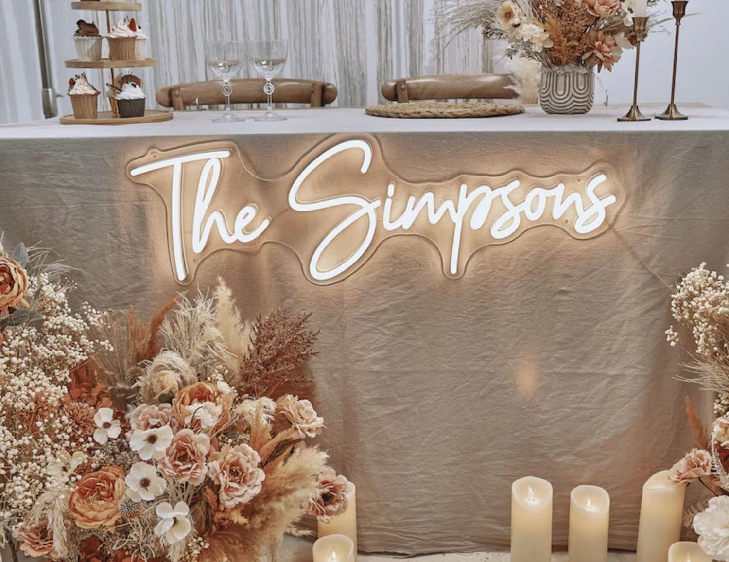 Wedding Neon Sign | Wedding Decoro The Crafty Bonobo Neon Sign 3