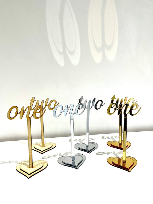 Wedding Table Numbers | Mirror Table Decor The Crafty Bonobo Wedding Decor 2
