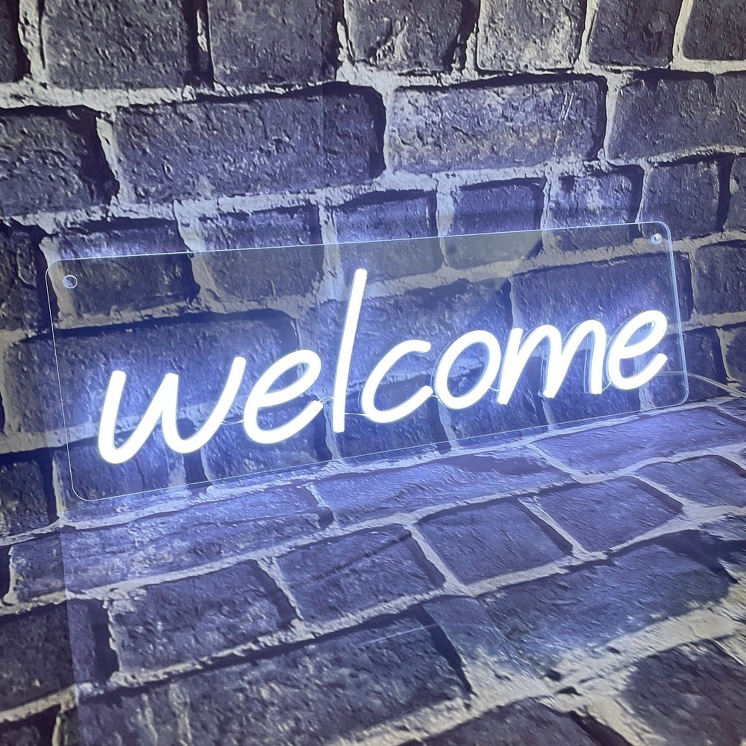 Welcome Neon Sign The Crafty Bonobo Neon Sign 1