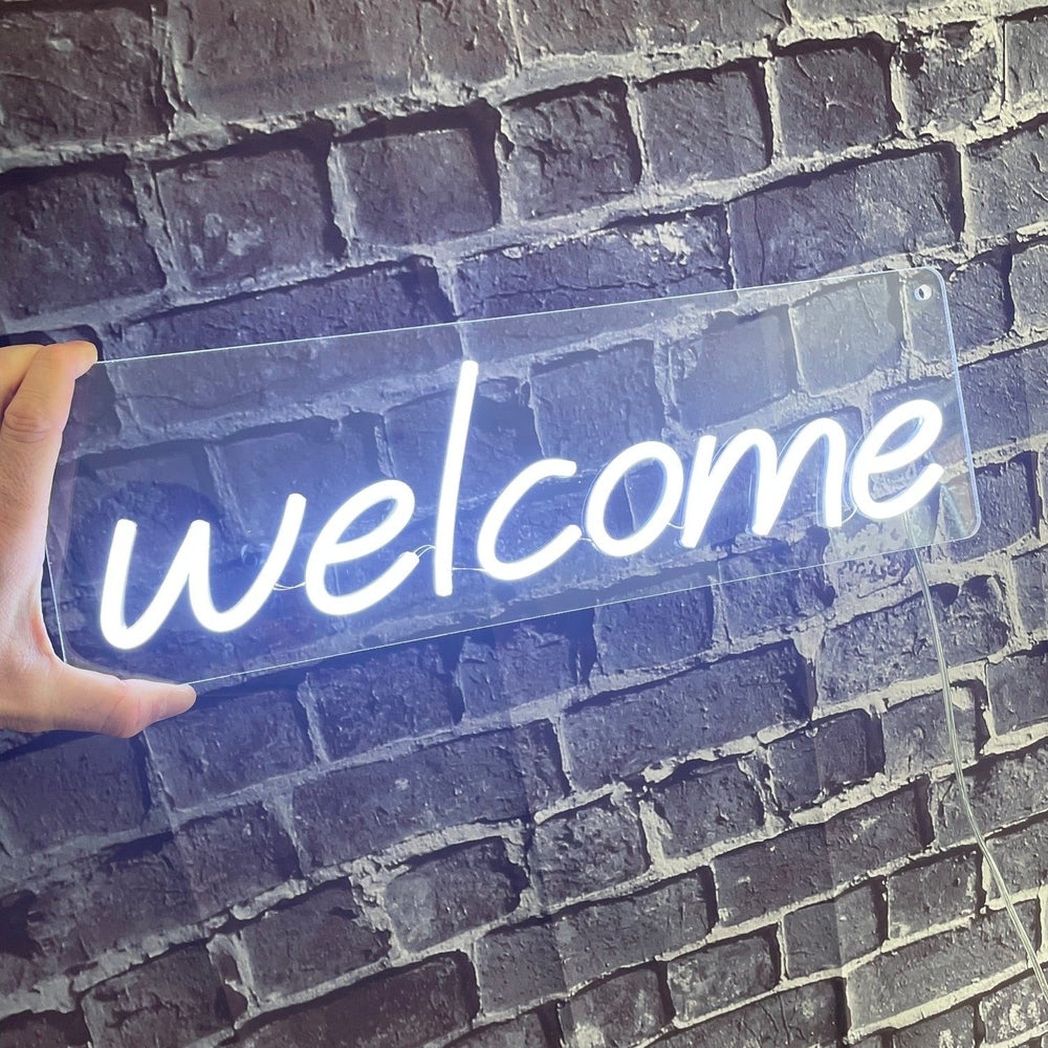 Welcome Neon Sign The Crafty Bonobo Neon Sign 4