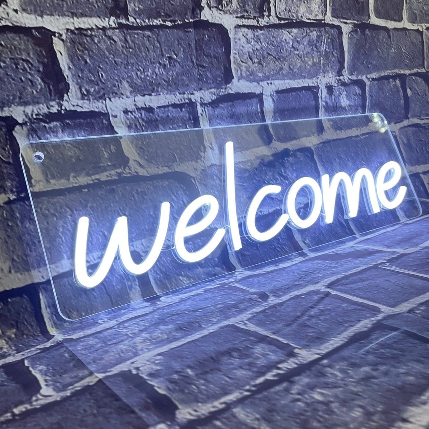 Welcome Neon Sign The Crafty Bonobo Neon Sign 3