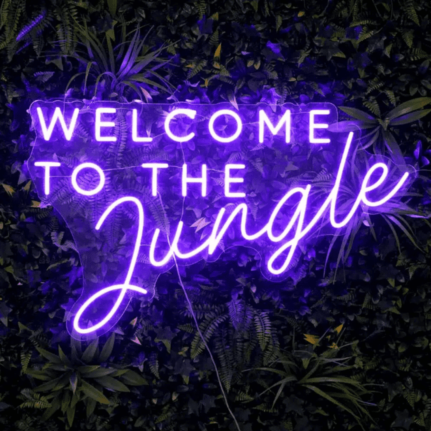Welcome To The Jungle Neon Sign The Crafty Bonobo Neon Sign 1